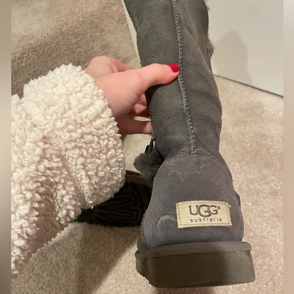 UGG Grey Bailey Button Boots - Picture 5 of 15